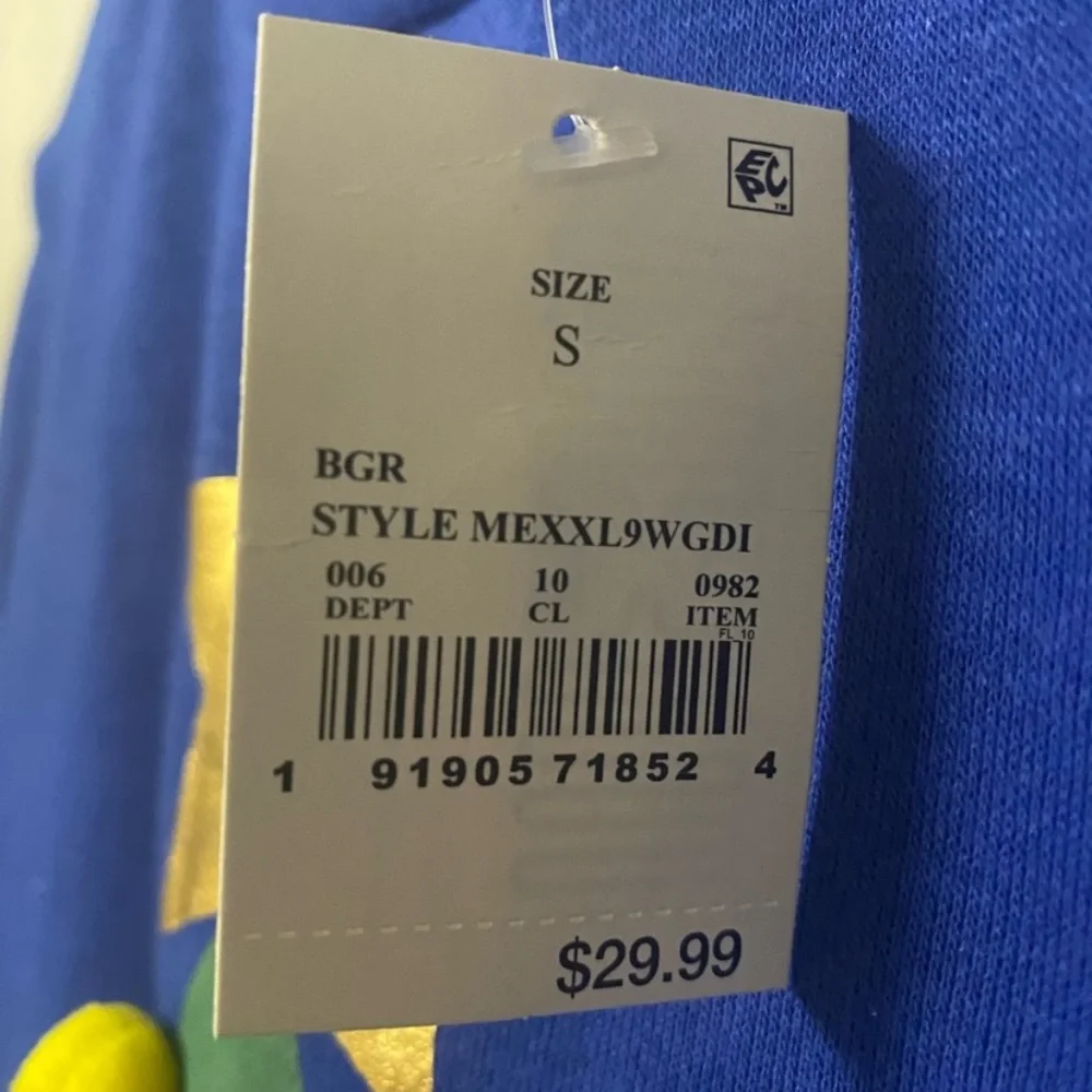 Mighty Fine Blue and Green Long Sleeve Dress - Picture 3 of 6